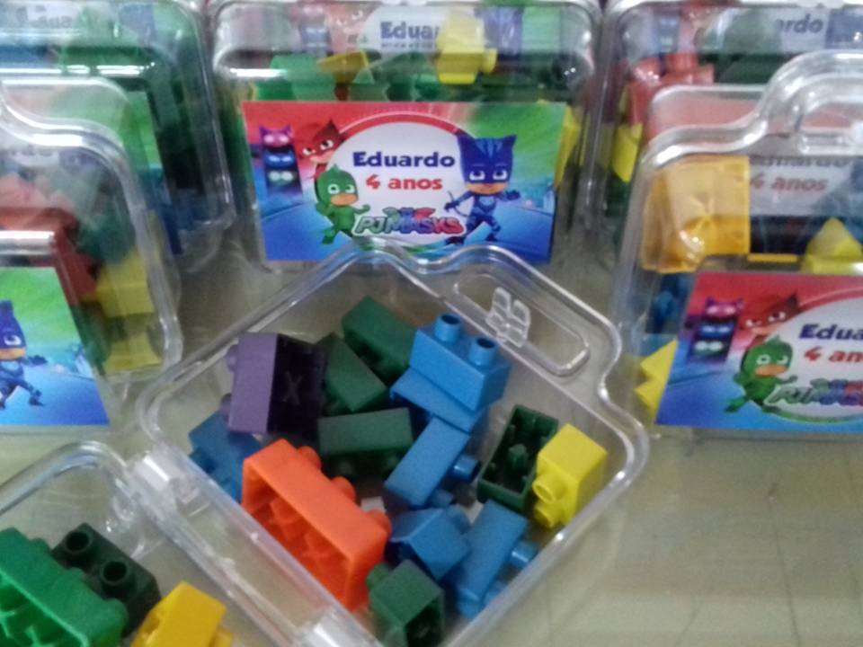 Kit Maletinha acrílica com Lego personalizada